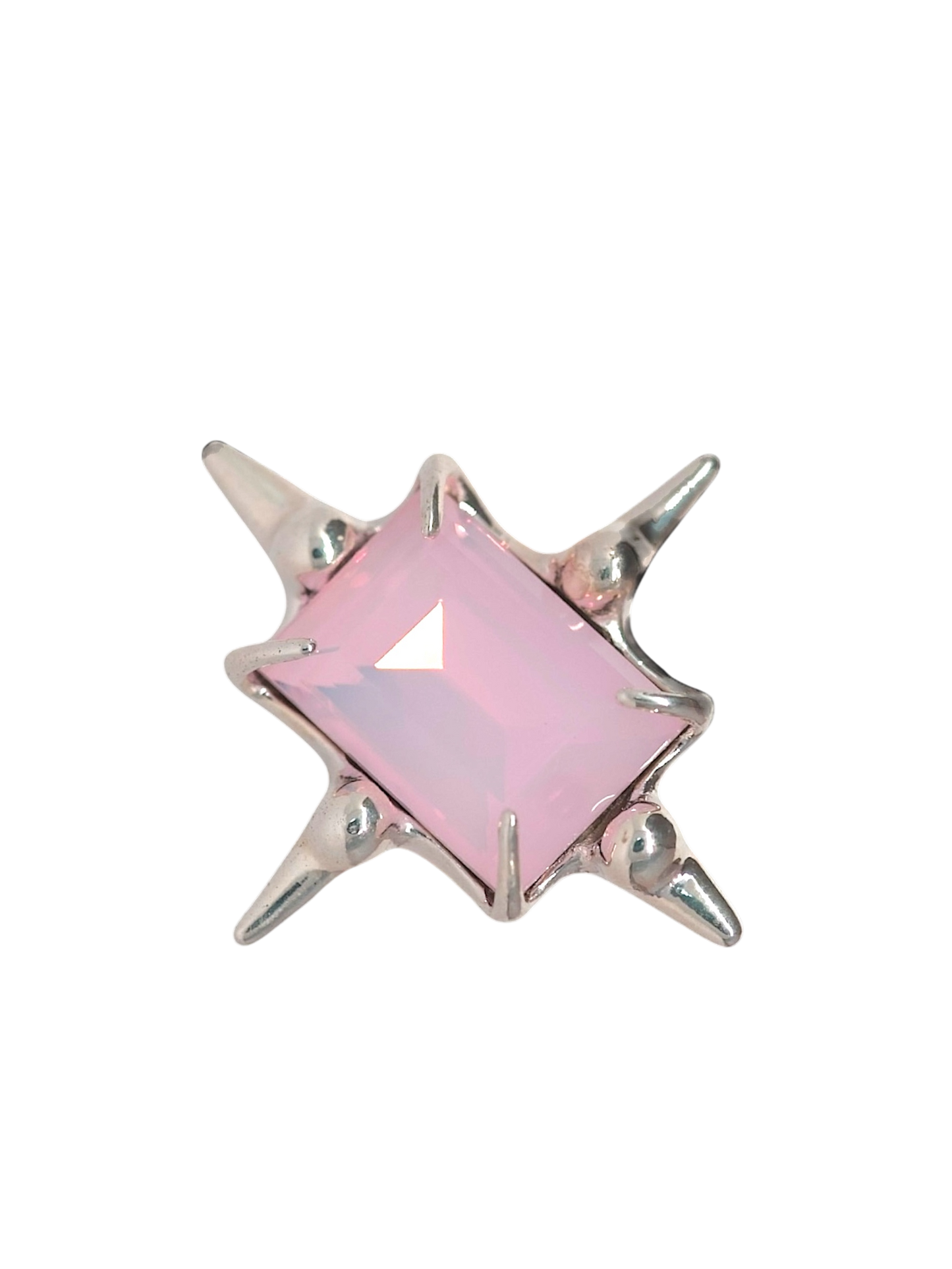 Milky Pink Astroid Ring S925