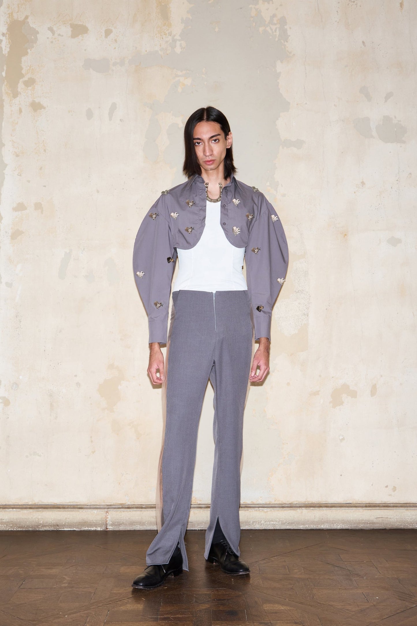 CABELLO BLOUSE GREY