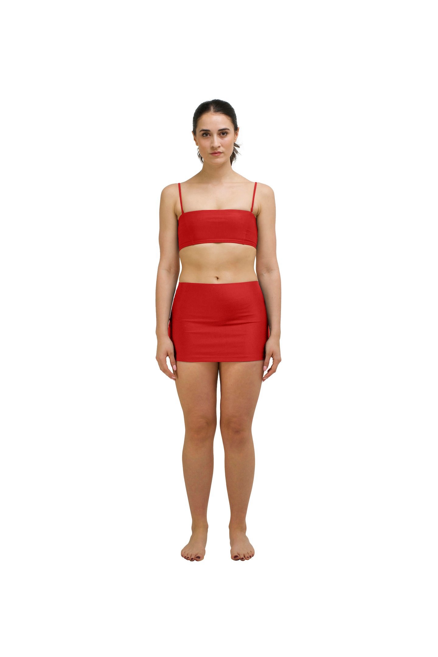 HA 014 - MICRO MINI SKIRT - REDCOAT