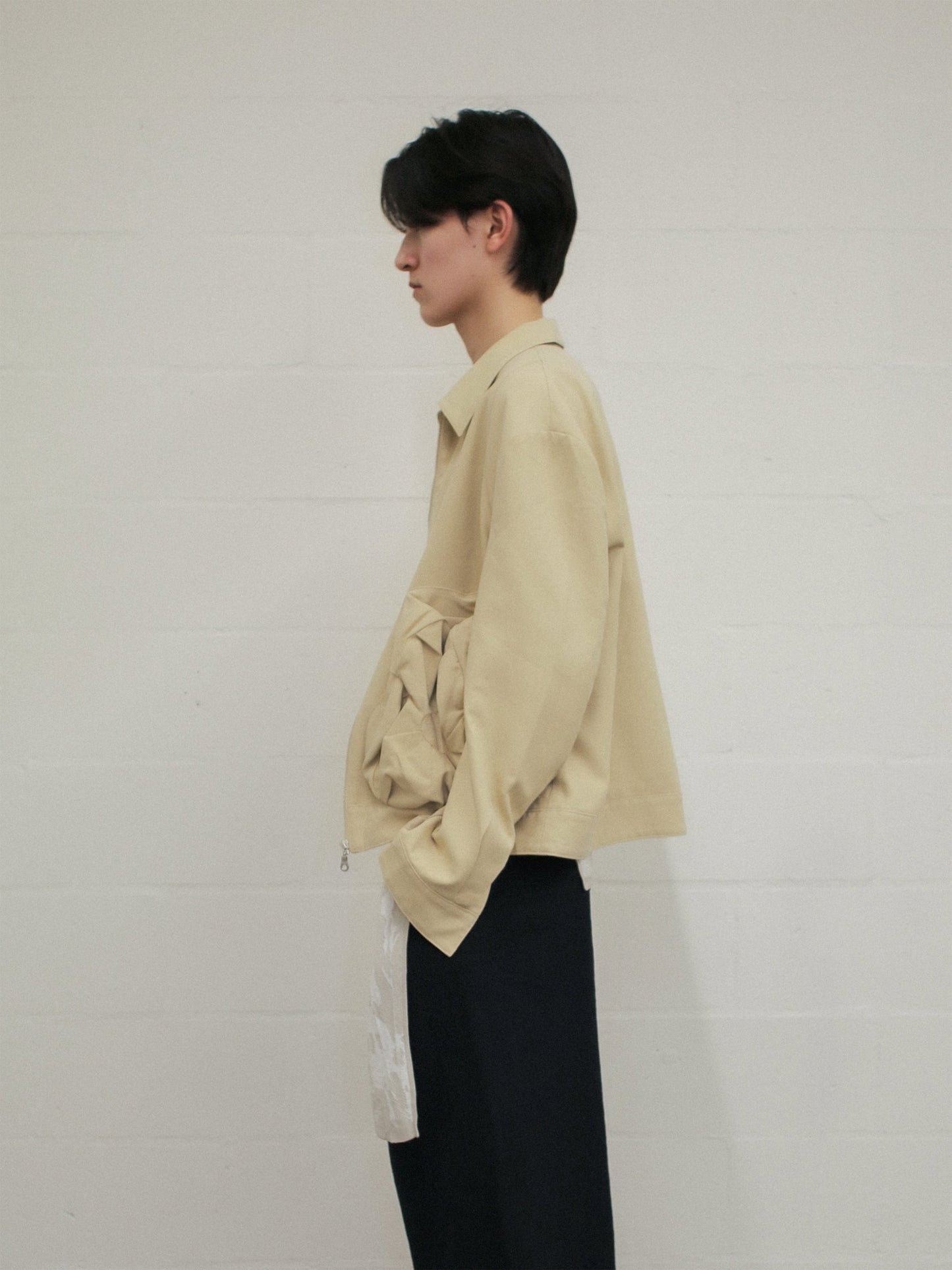 FLOWER POCKET JACKET SAND