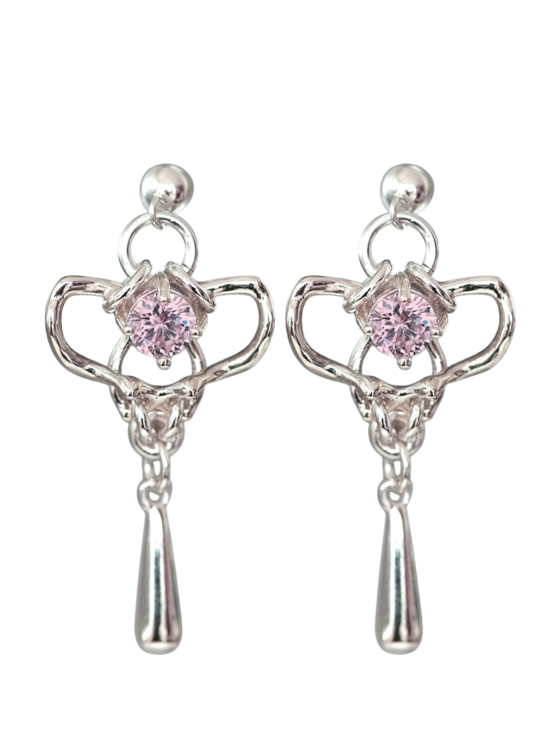 Pink Spine Earrings S925