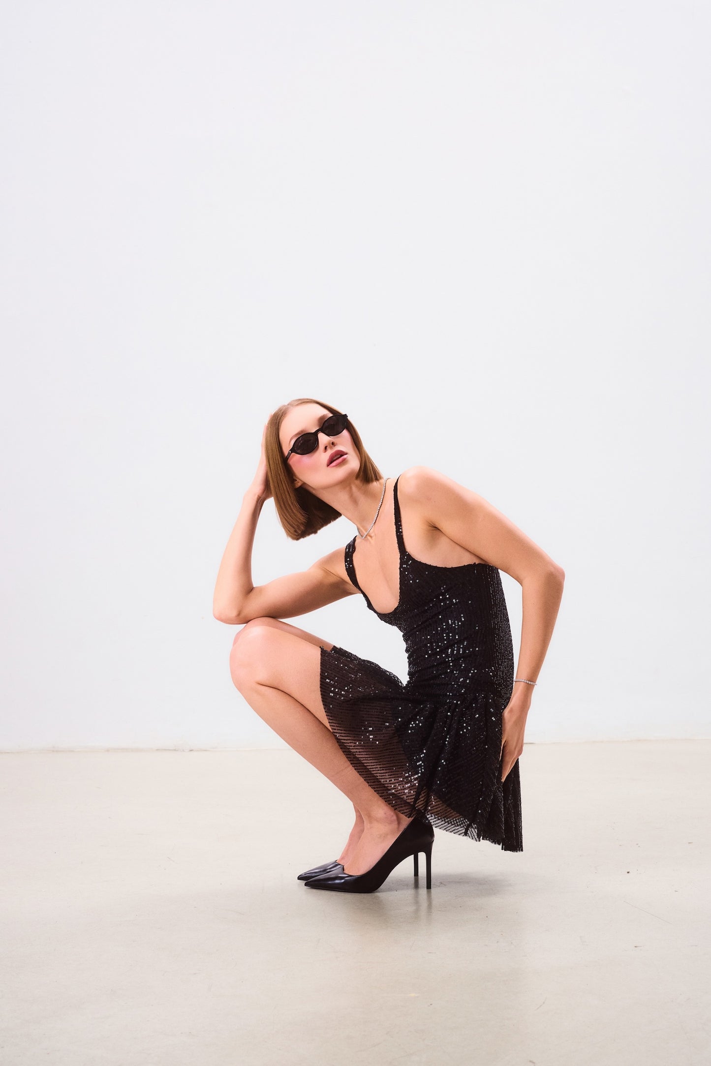 Noir Starlight Mini Dress