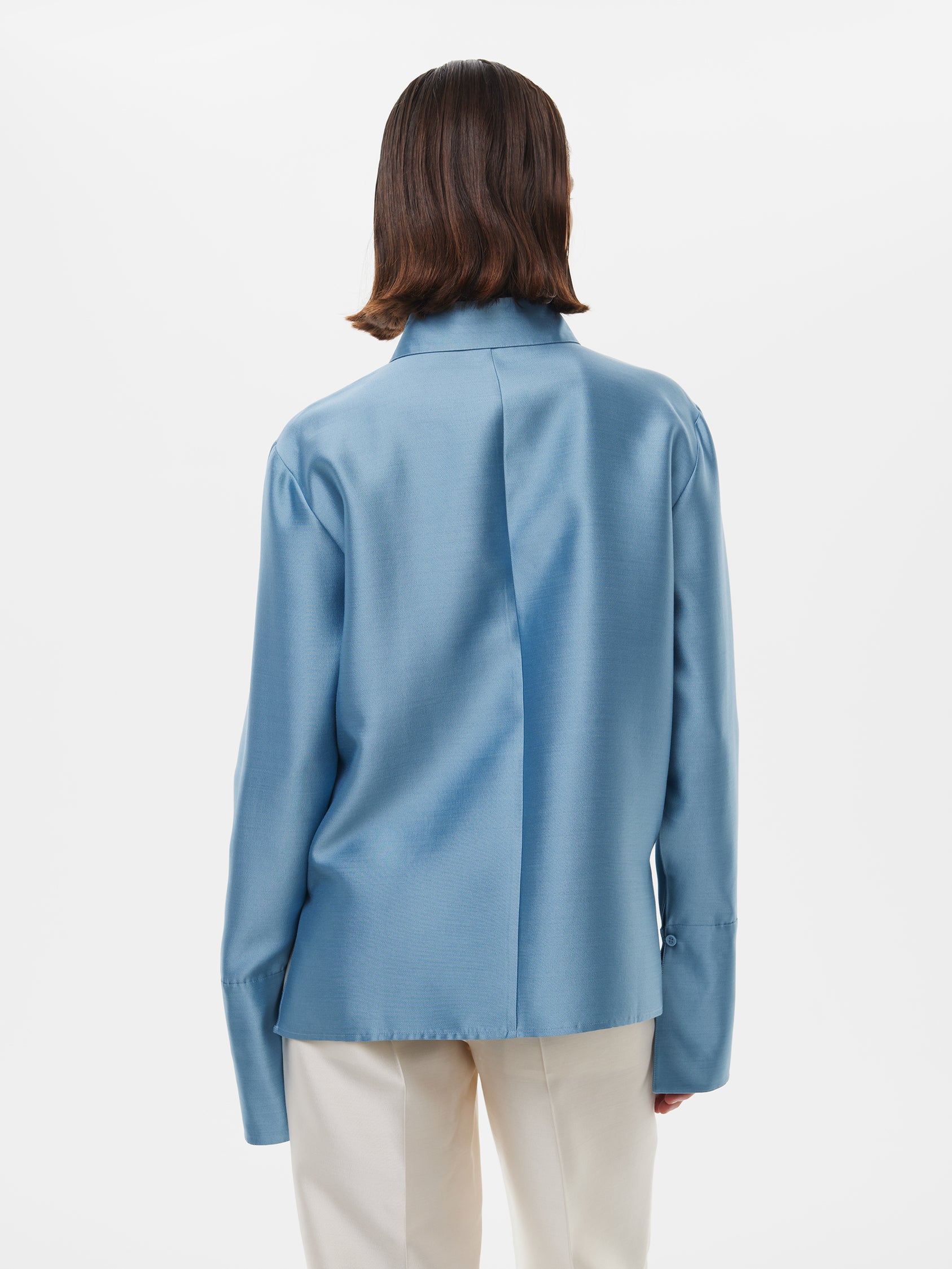 Calla Shirt in Steel Blue