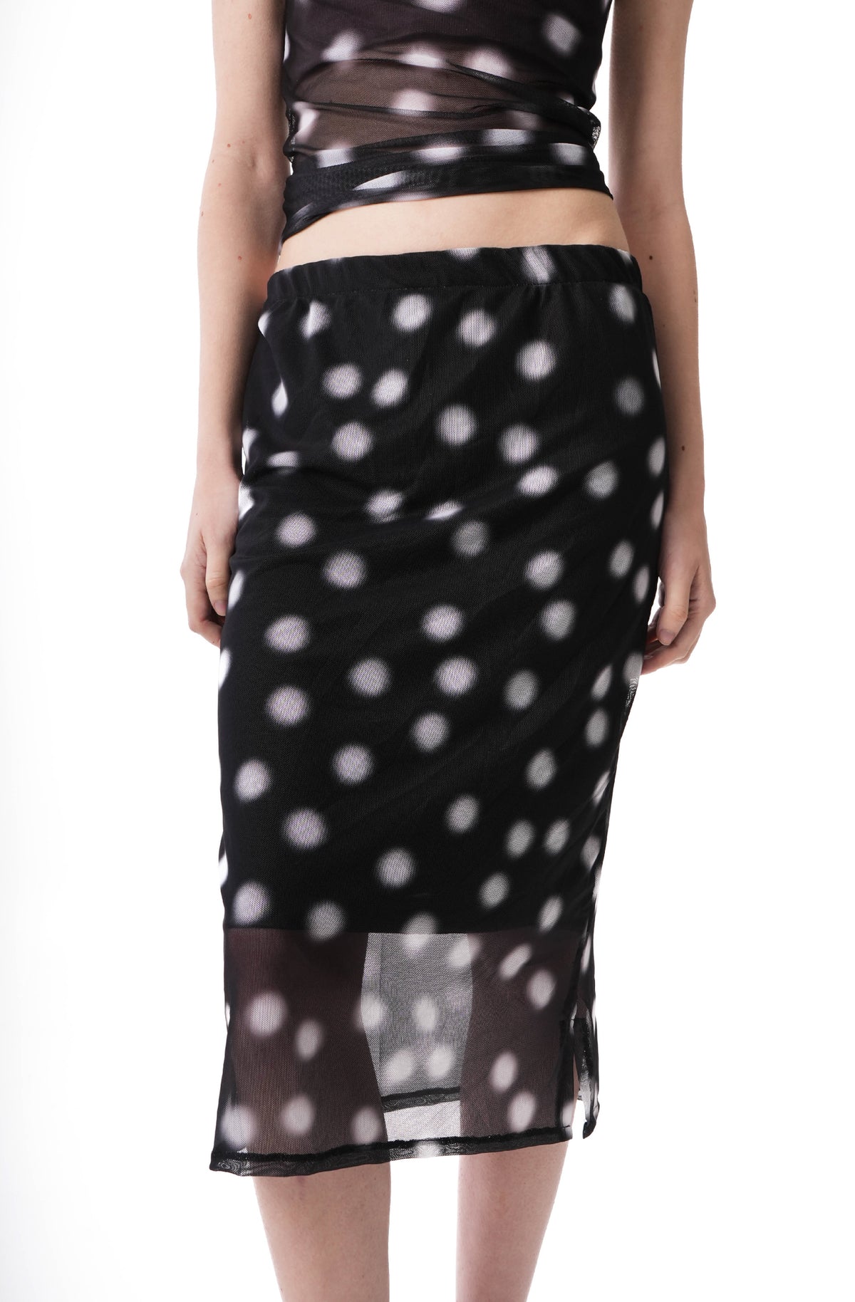 DOTS MIDI SKIRT