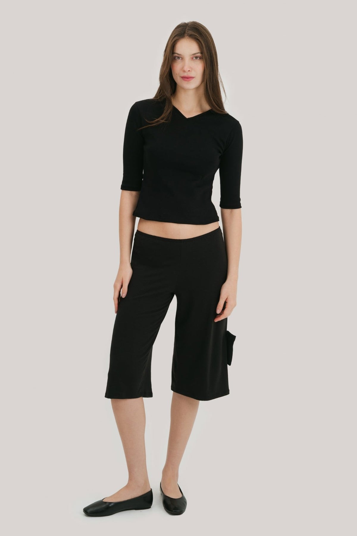 Vera 3/4 Sleeve V-Neck Top