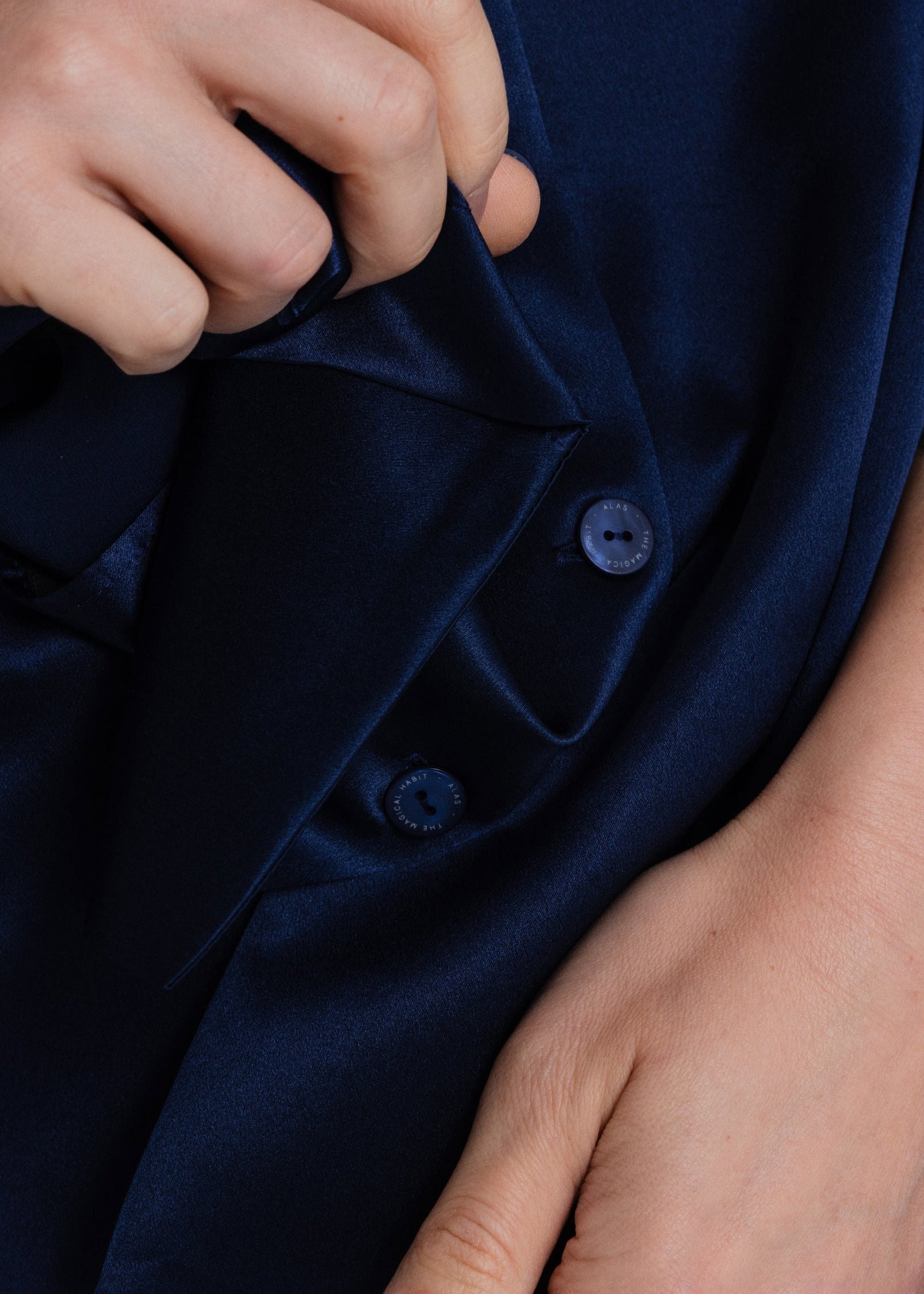 The Signature Silk Shirt in Royal Blue