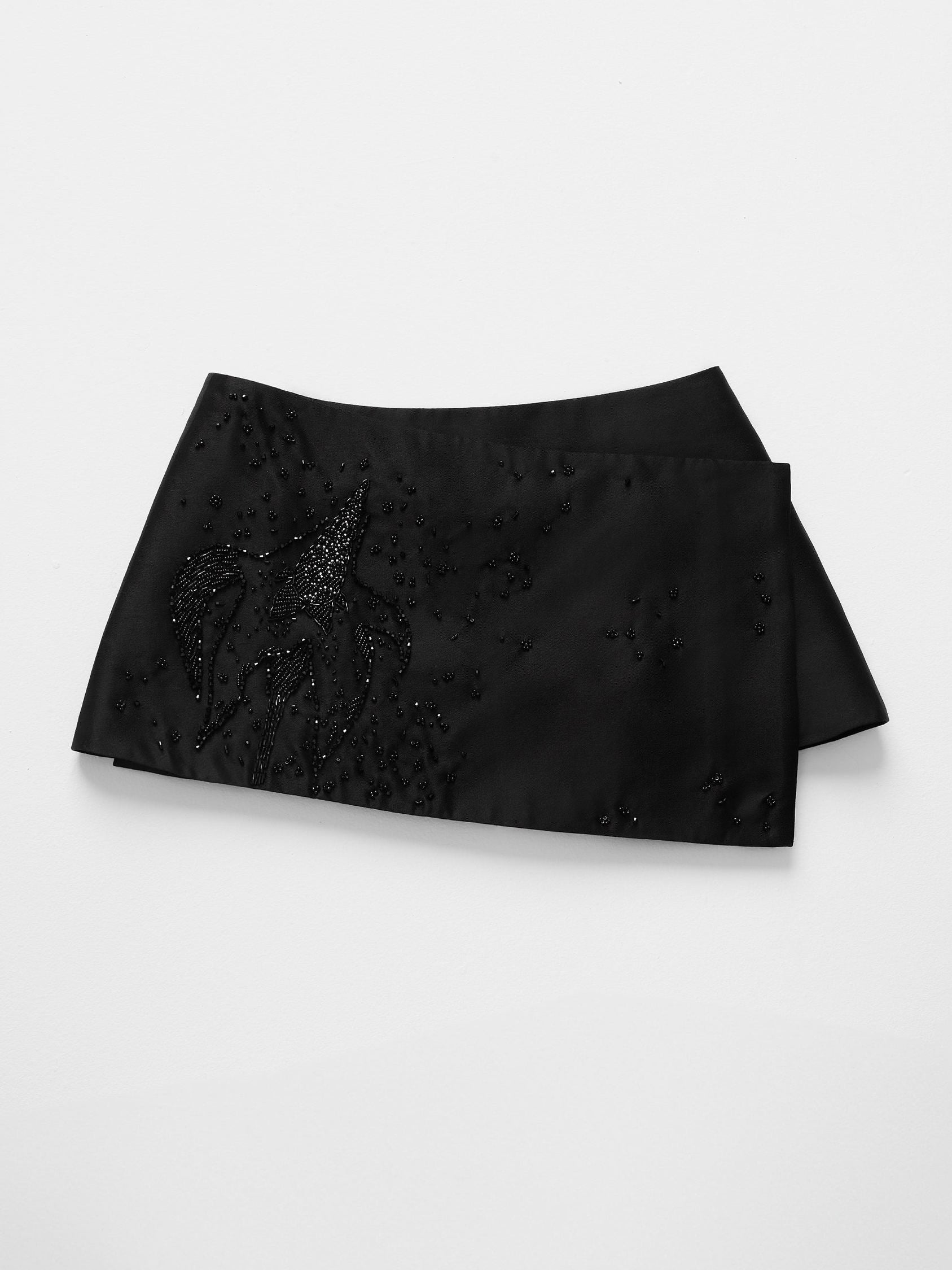Full Bloom Layering Skirt in Black