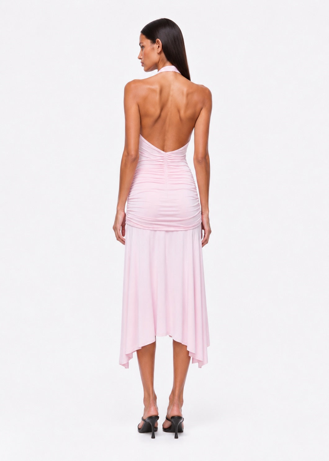 halter dress- pink