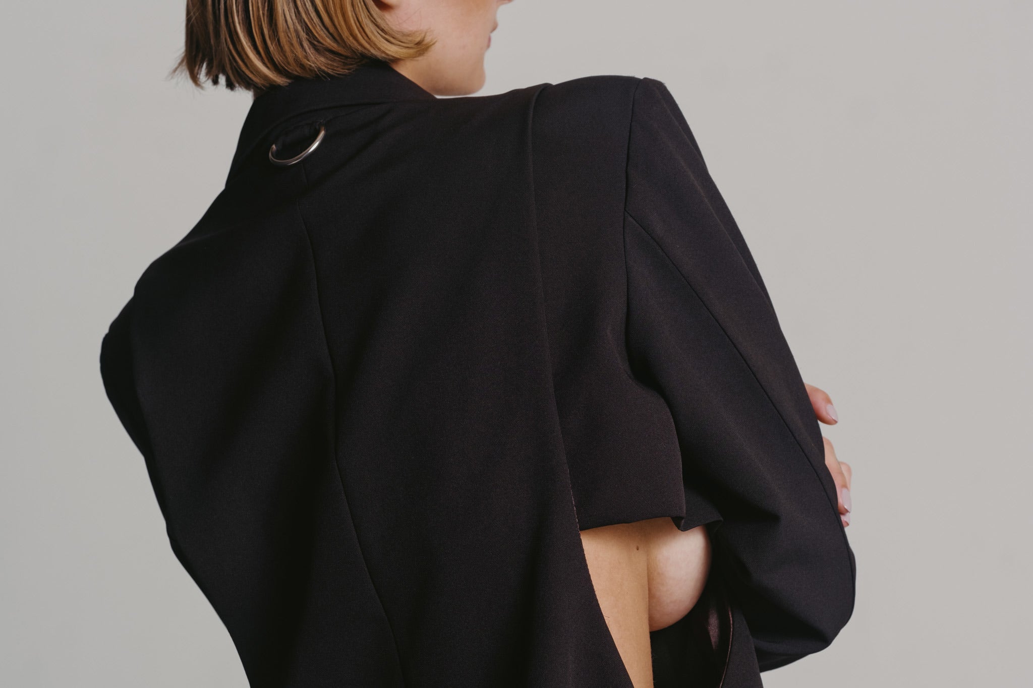 Asymmetrical Bi-Layered Blazer