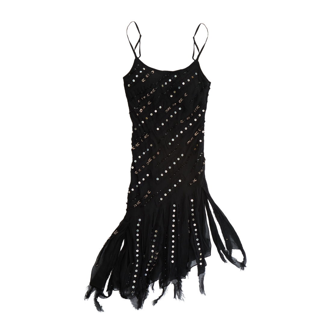 Silk Fringe Dress