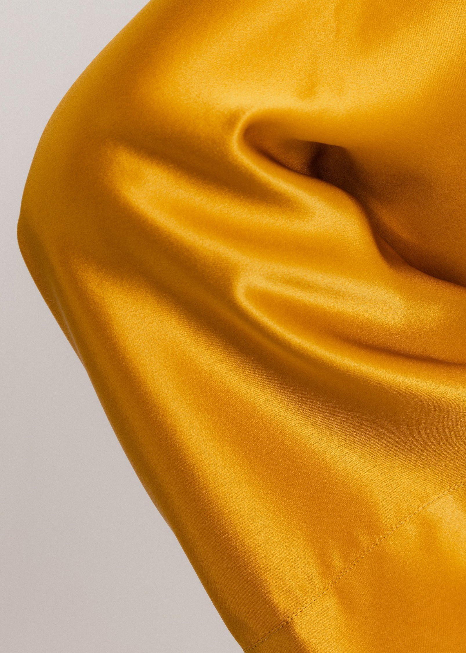 Silk Kimono Robe in Gold