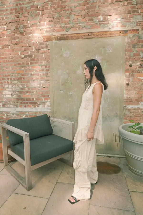 POINTELLE CUPCAKE KNIT TOP_ CREAM