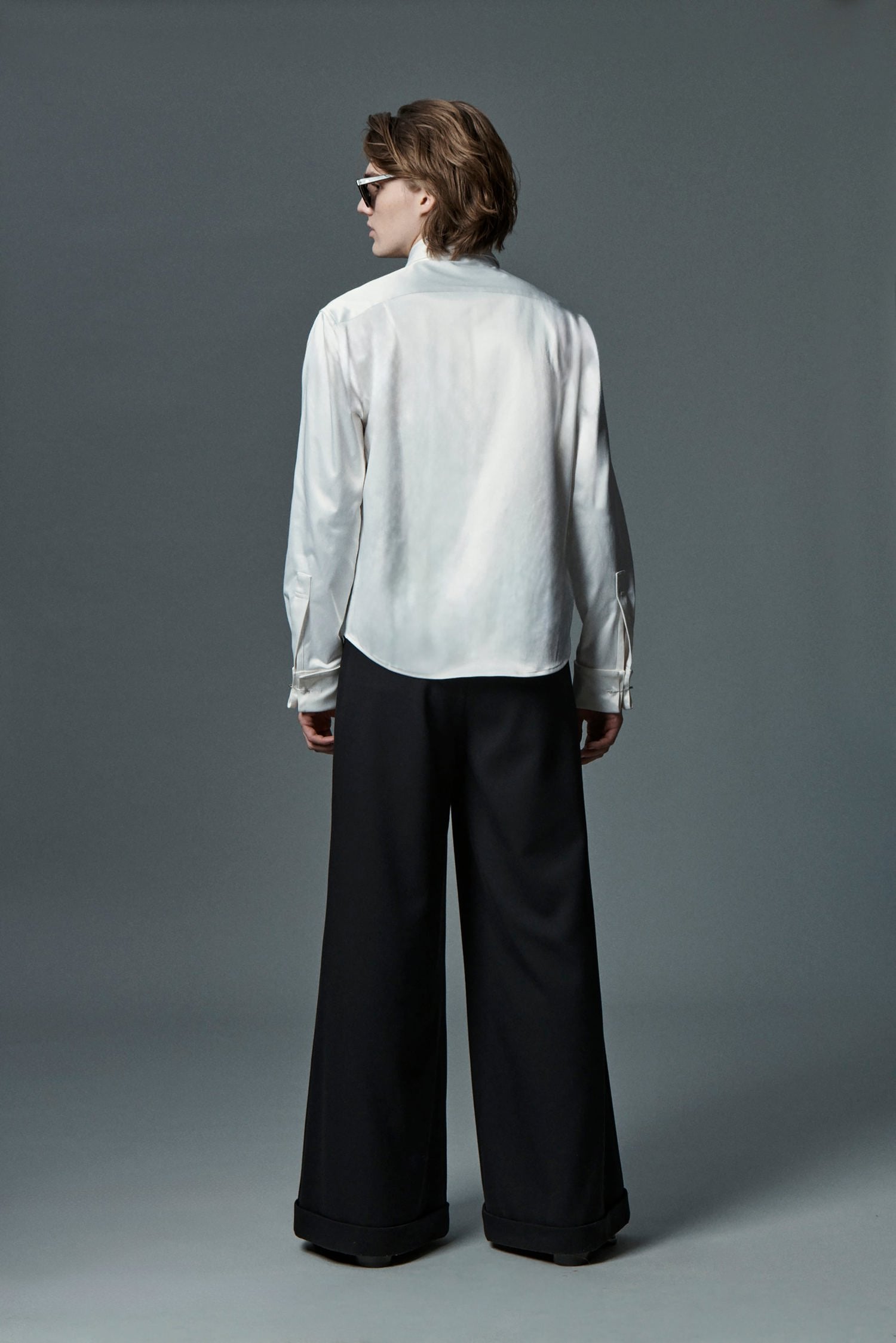 Sateen Asymmetric Shirt
