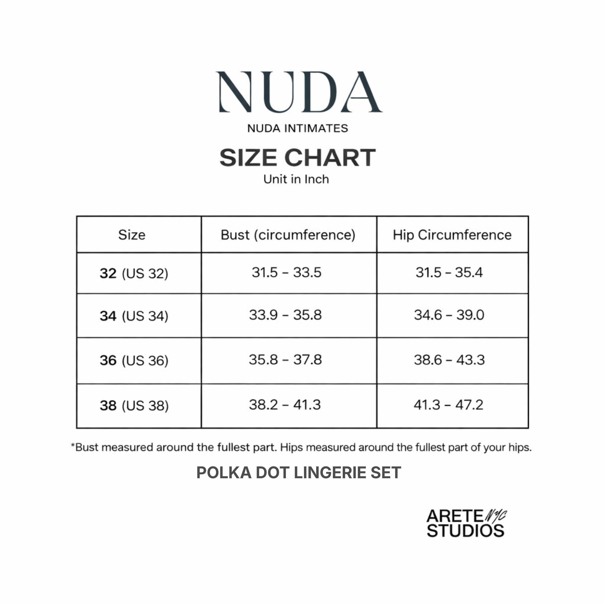 Polka dot lingerie set