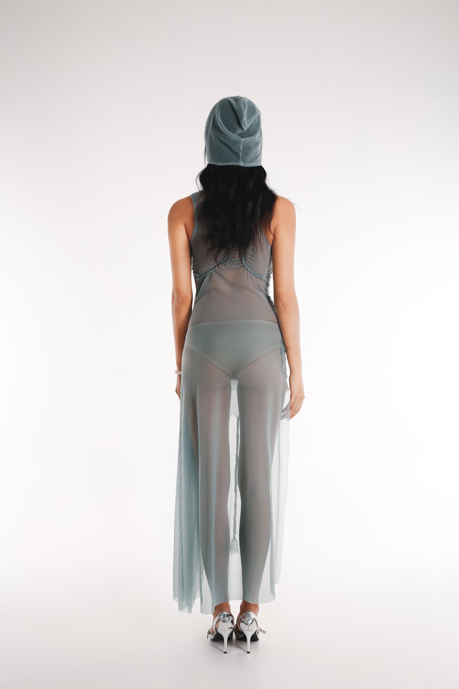 Turquoise Nyx Dress w/ Hood