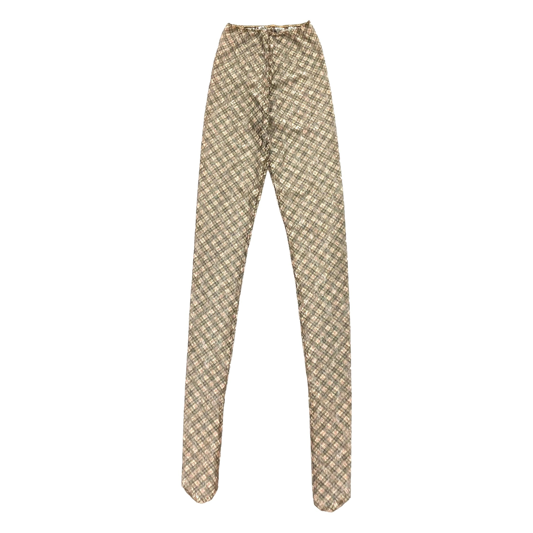 Plaid Lace Stockings Spring