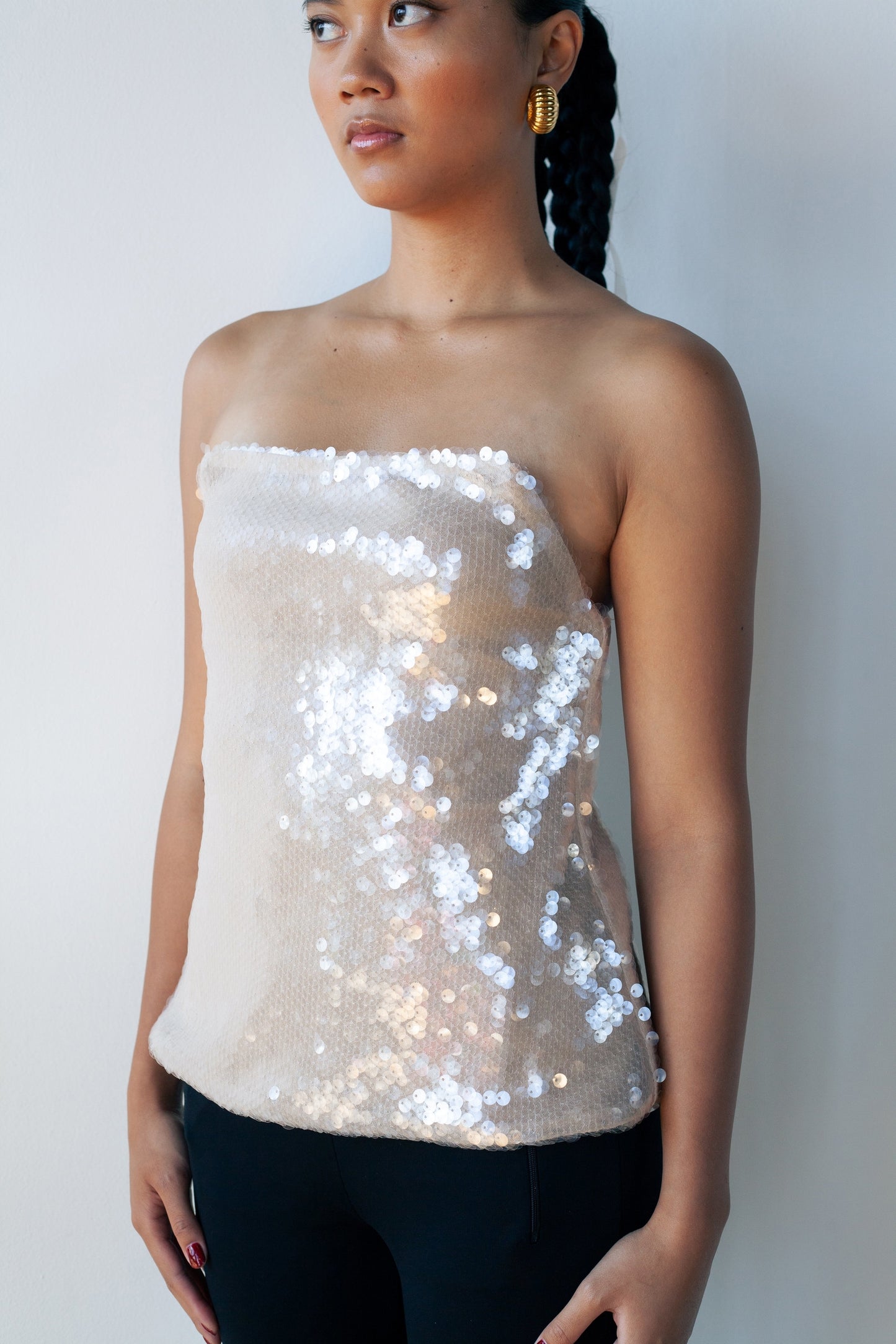 keen paillette top