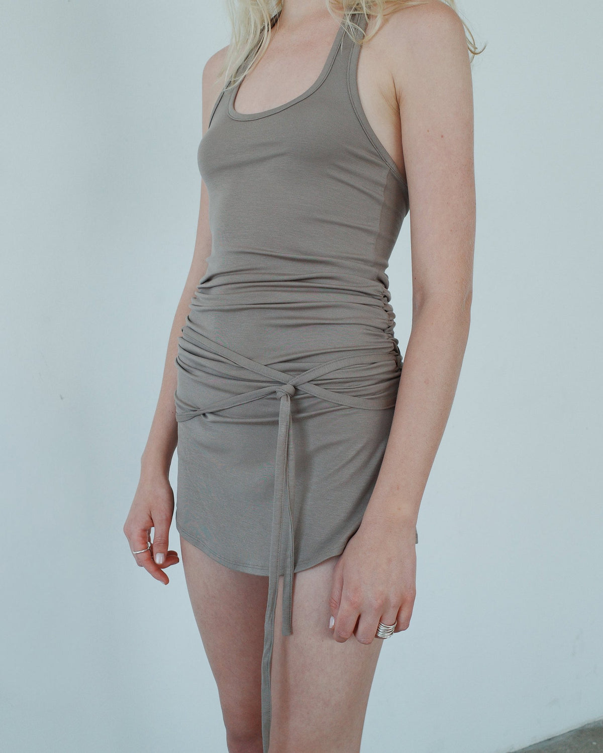 SIENNA mini dress - taupe