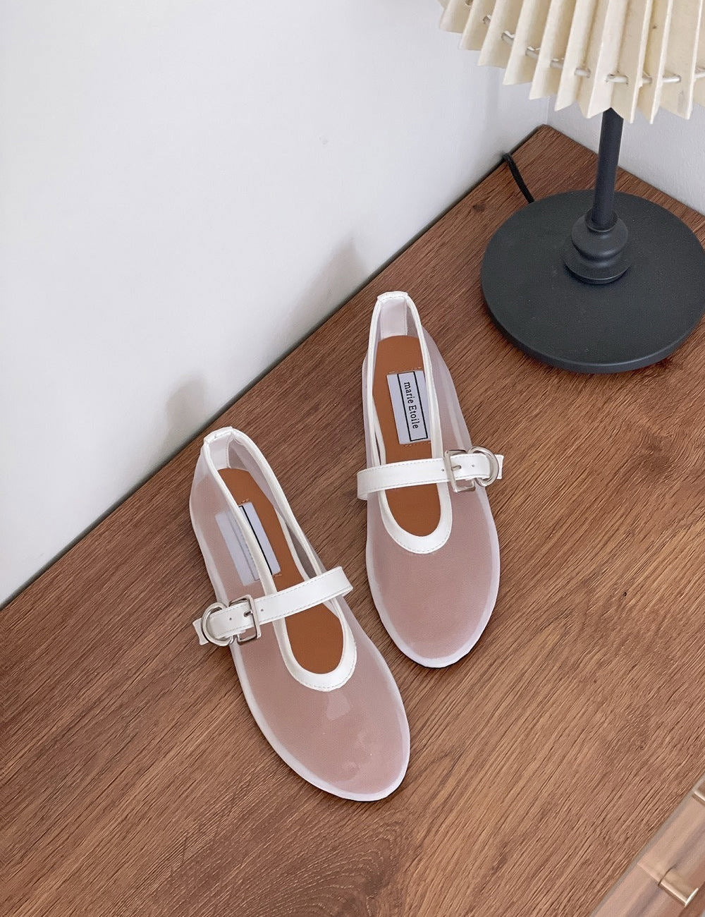 Mesh Mary Jane Flats