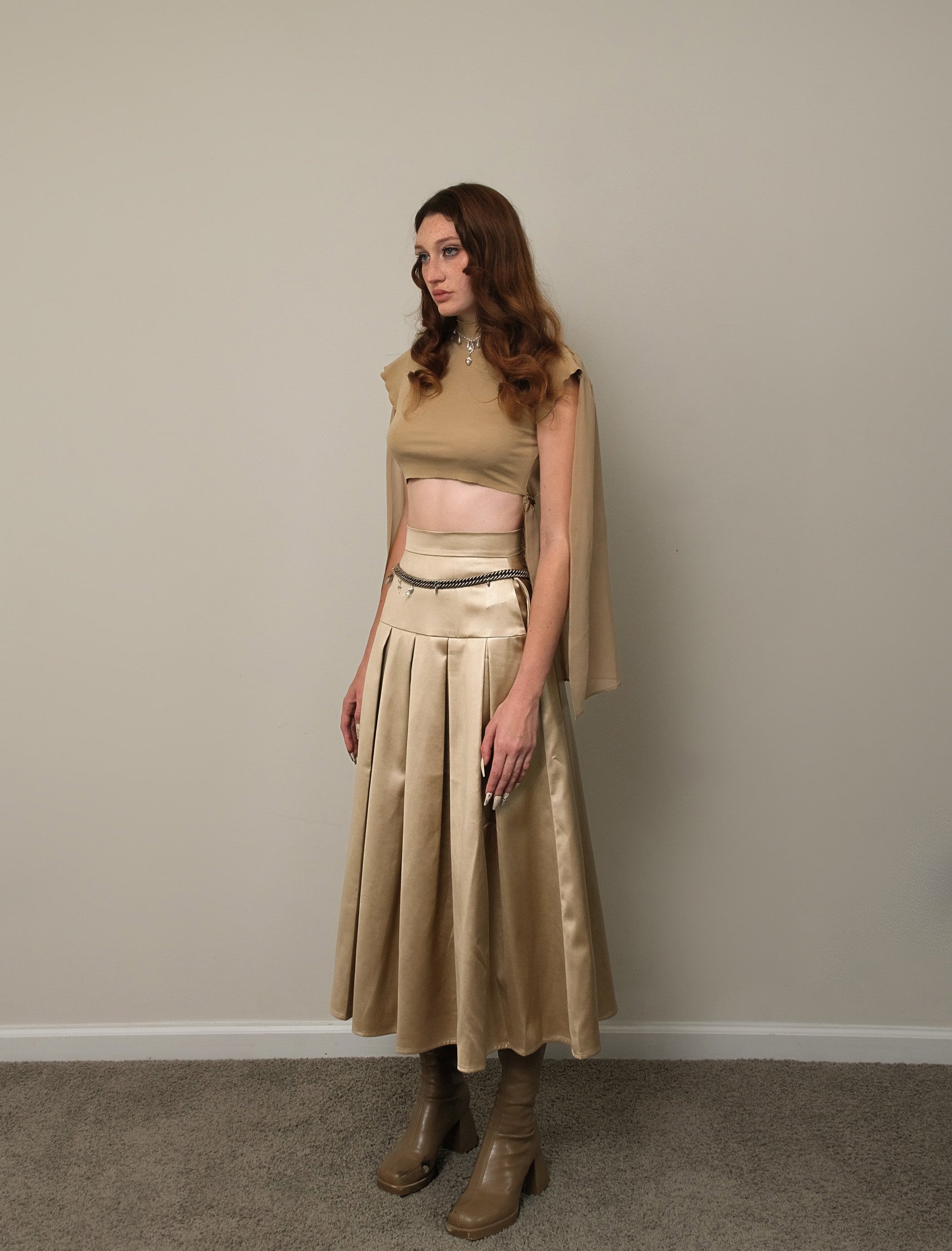 MYTHROSIA PLEATED SKIRT
