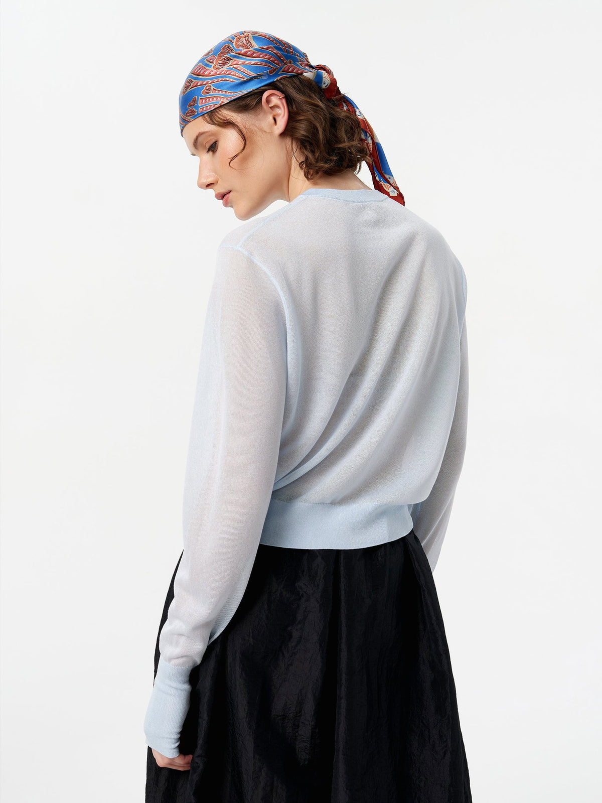 Blur Cardigan in Baby Blue