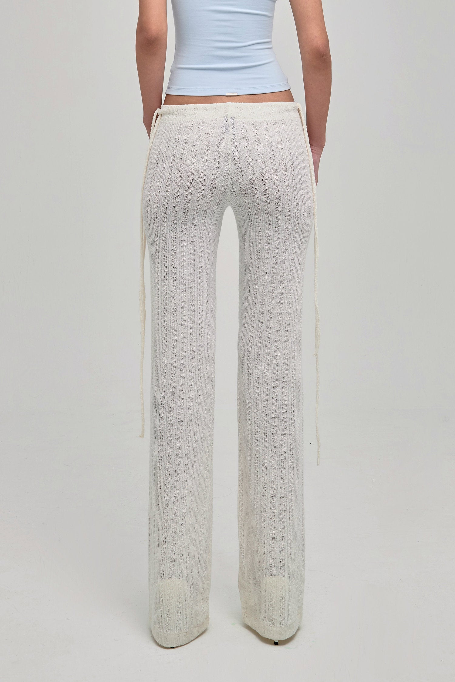 DAZED KNIT PANTS CREAM