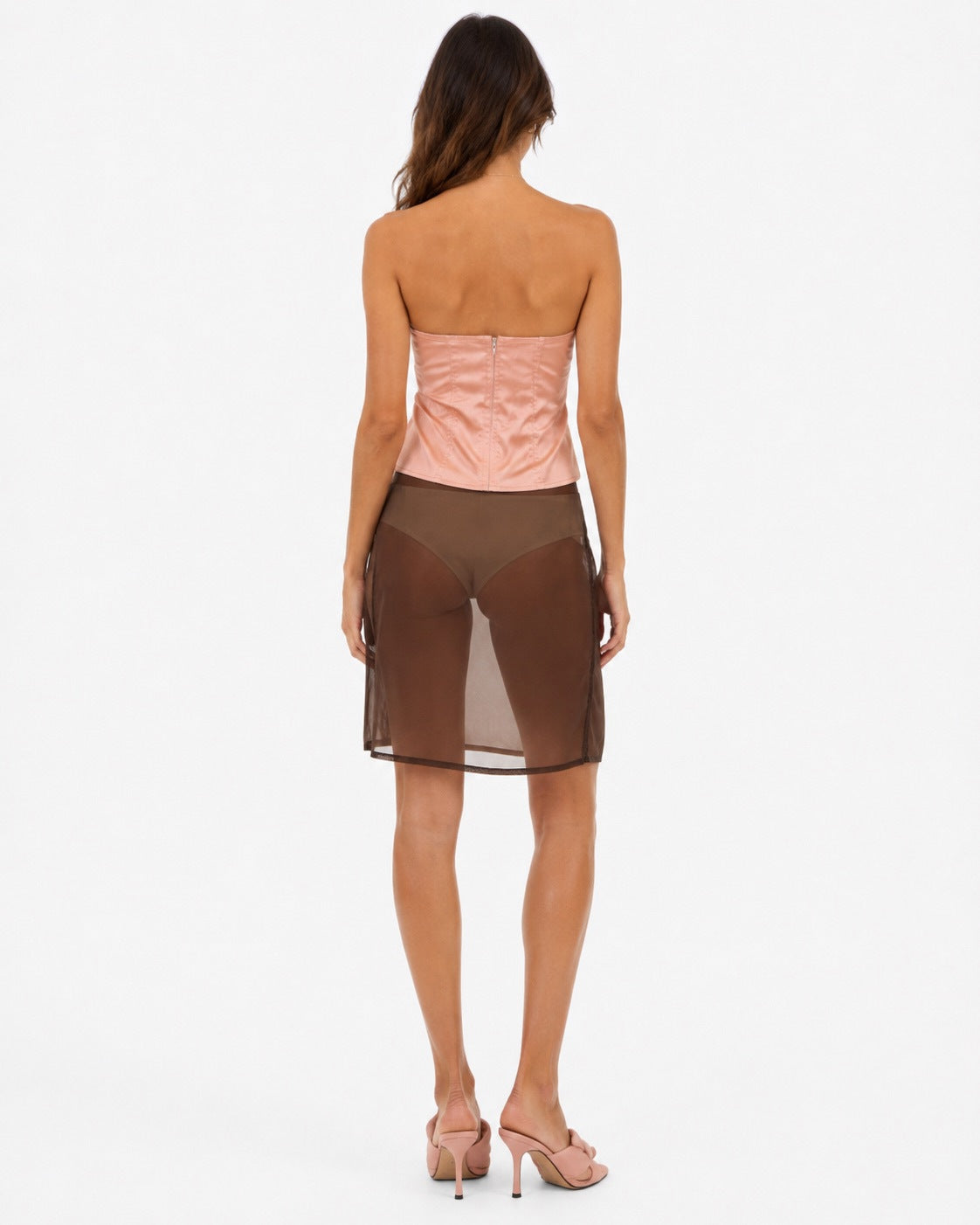 Shantung bustier