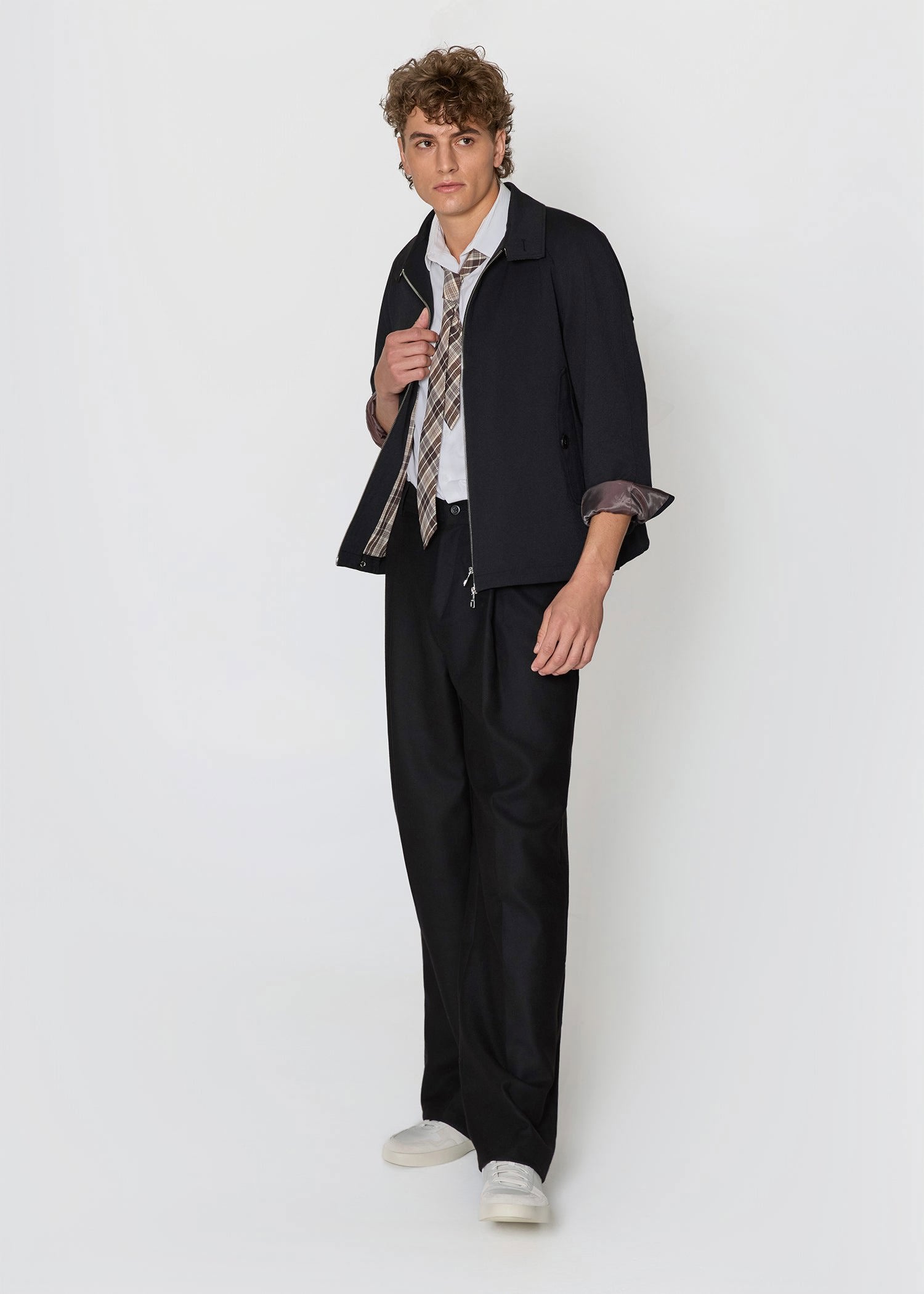 Black Sport Harrington Jacket