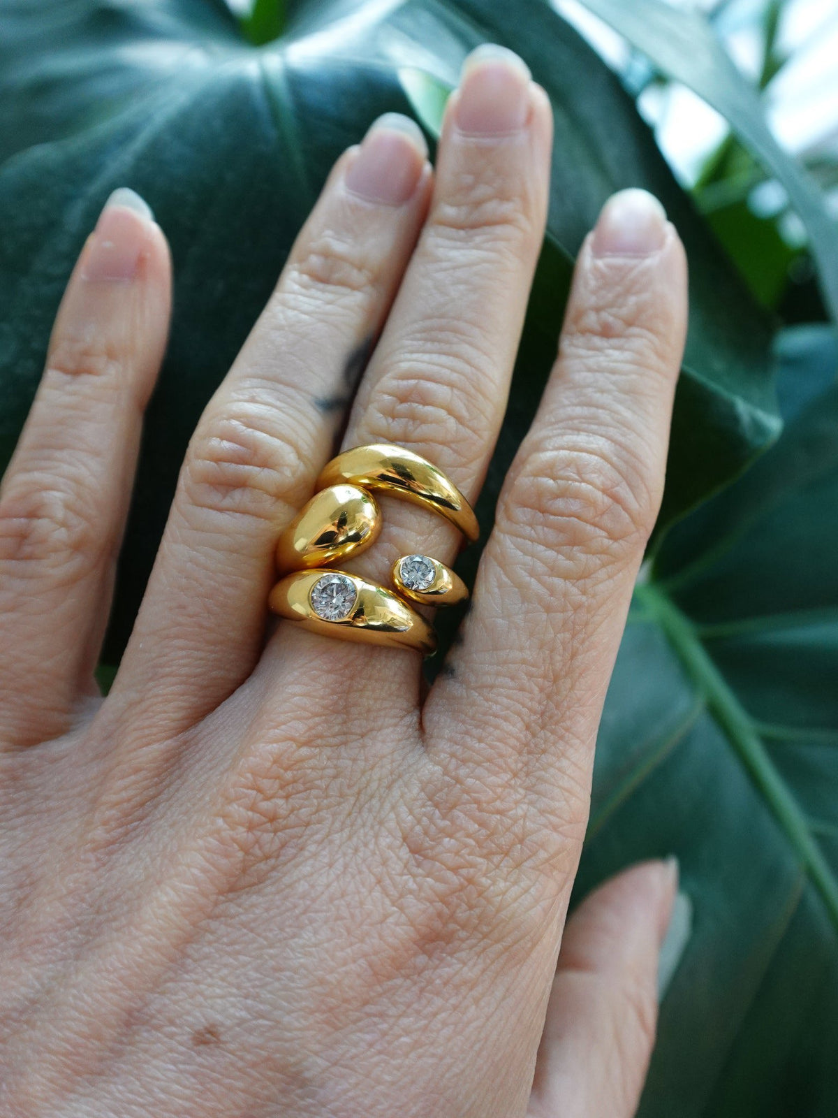 Cloud Diamond Ring
