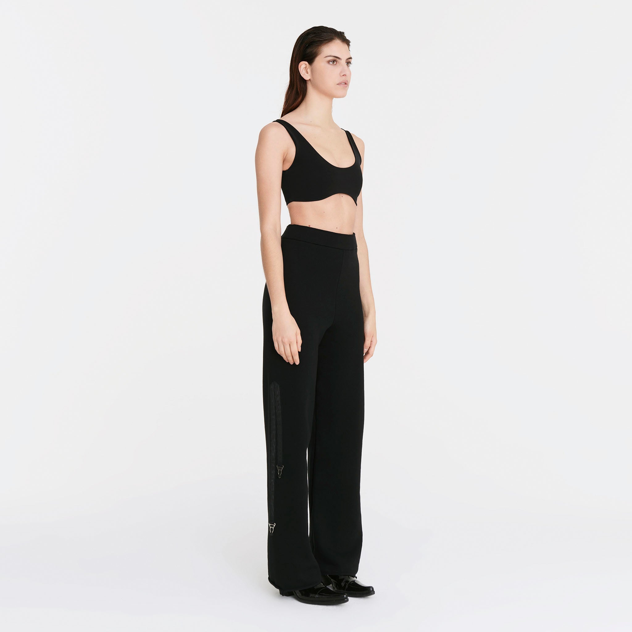 Moiré Sweatpants in Black