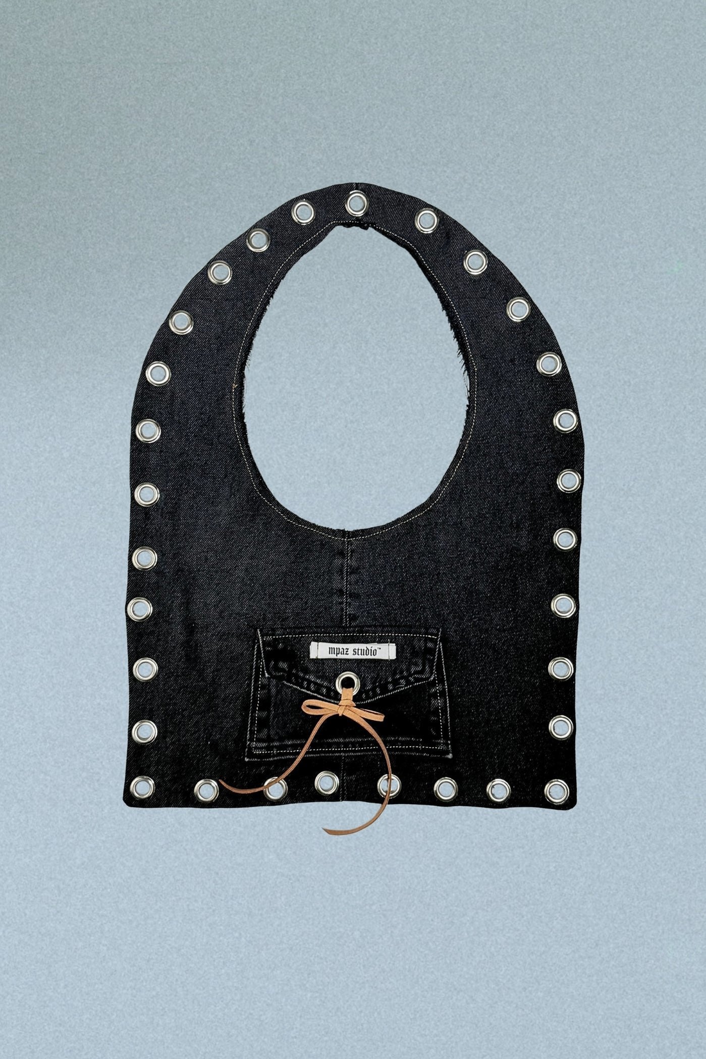 Recycled Denim Studded Bag