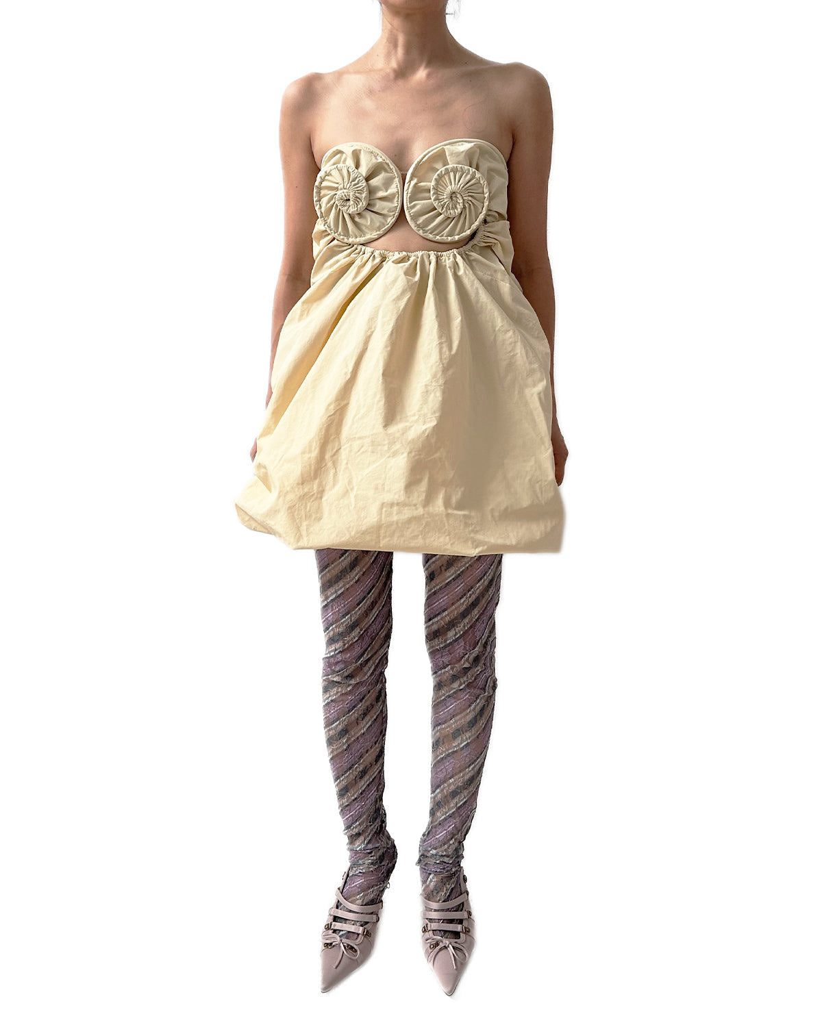 Lace Stockings Purple Stripe