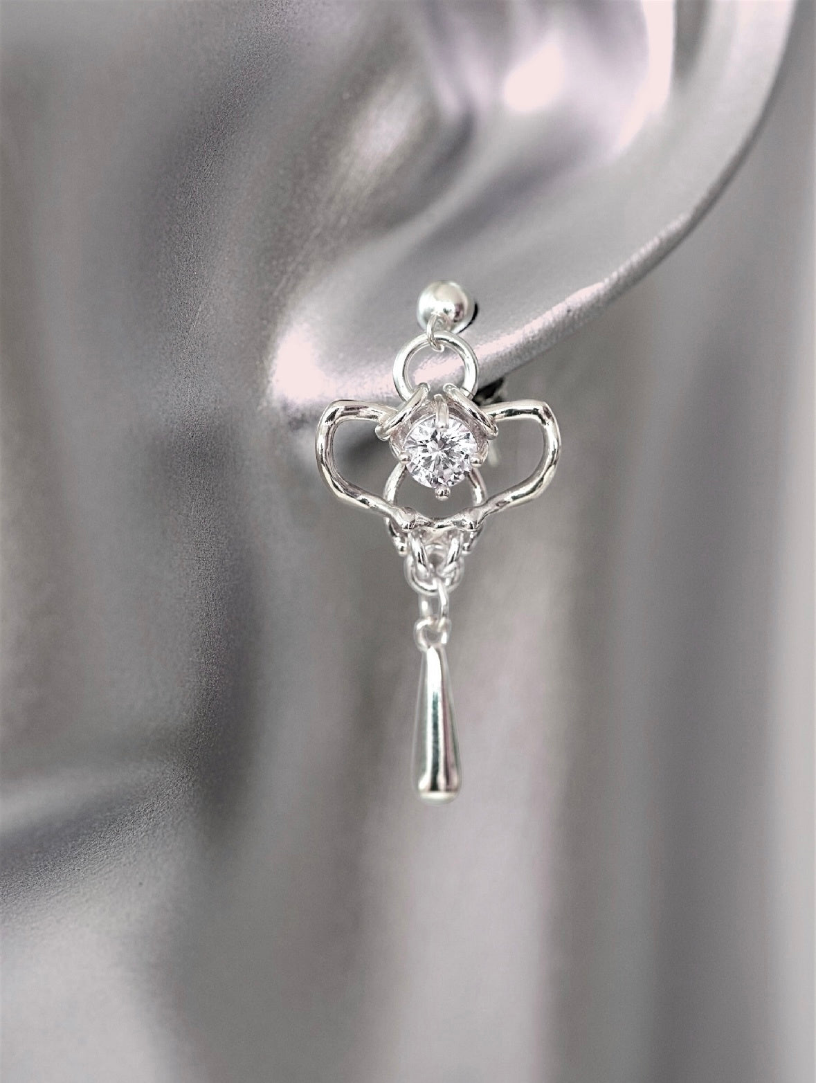 Dangling Organic Spine Earrings S925