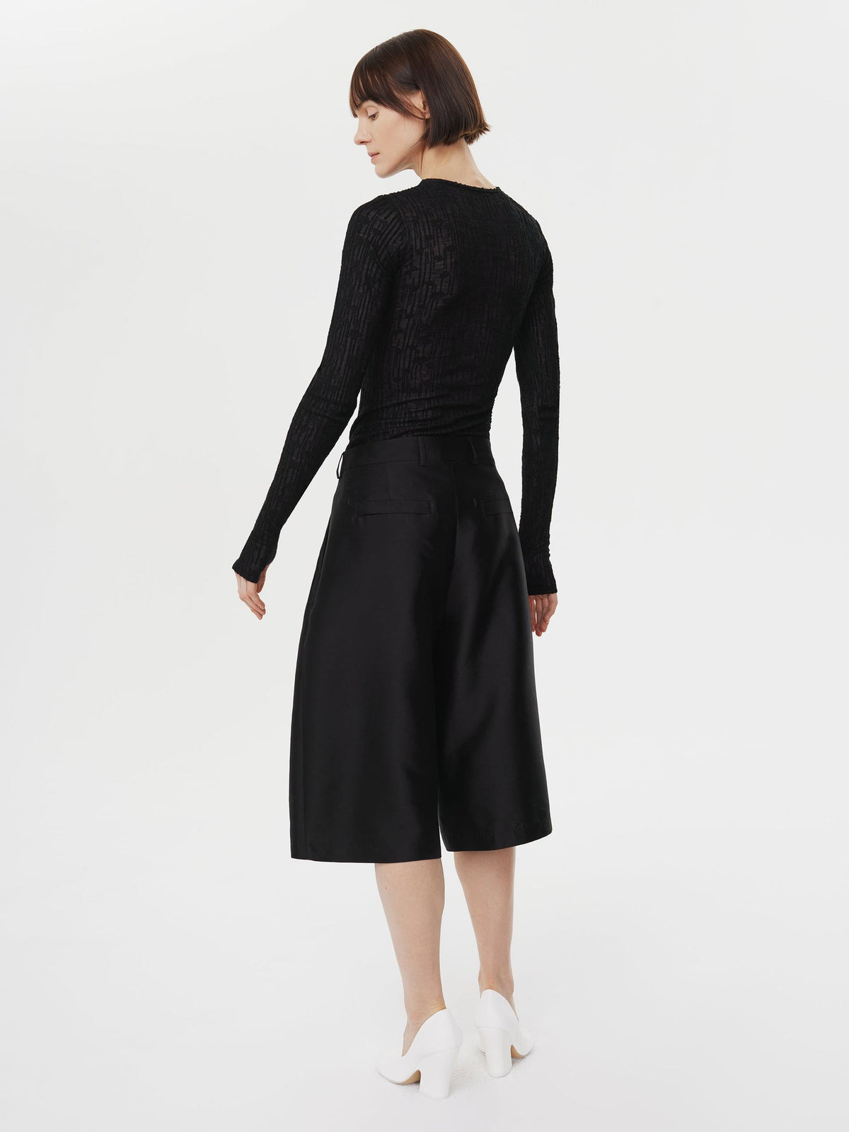 Pelerine Top in Black