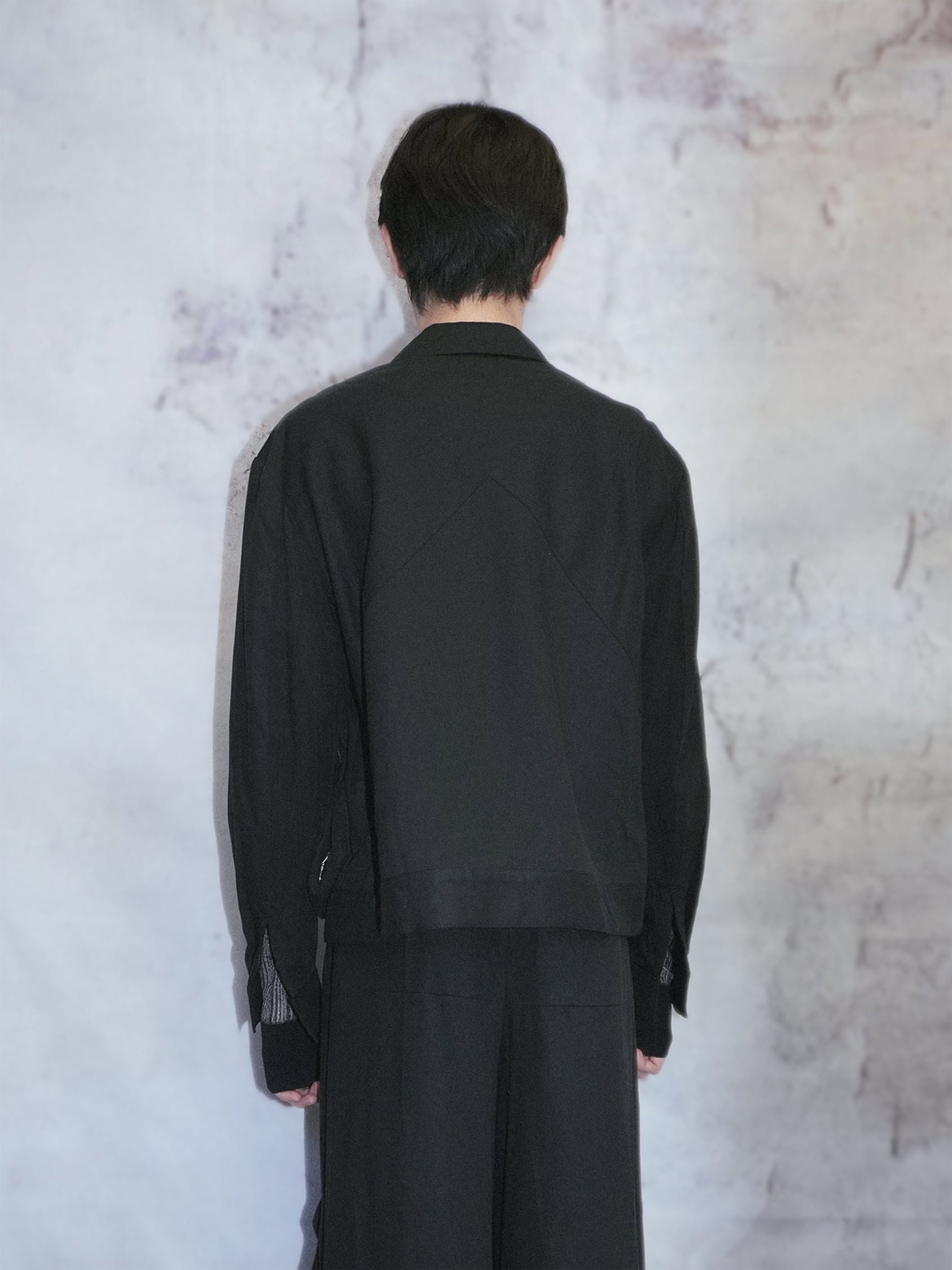 FLOWER POCKET JACKET BLACK