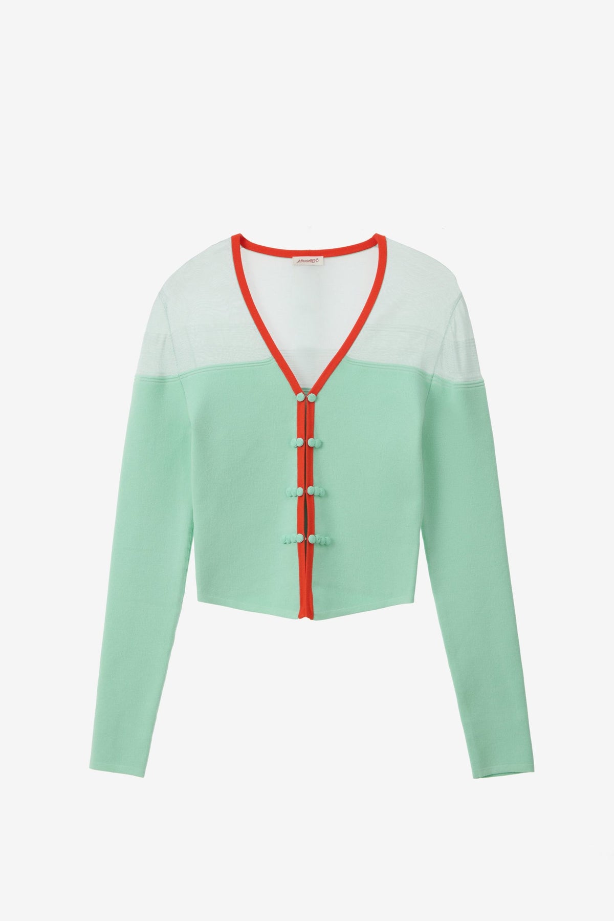 The Whisper Semi-Sheer Cardigan in Mint