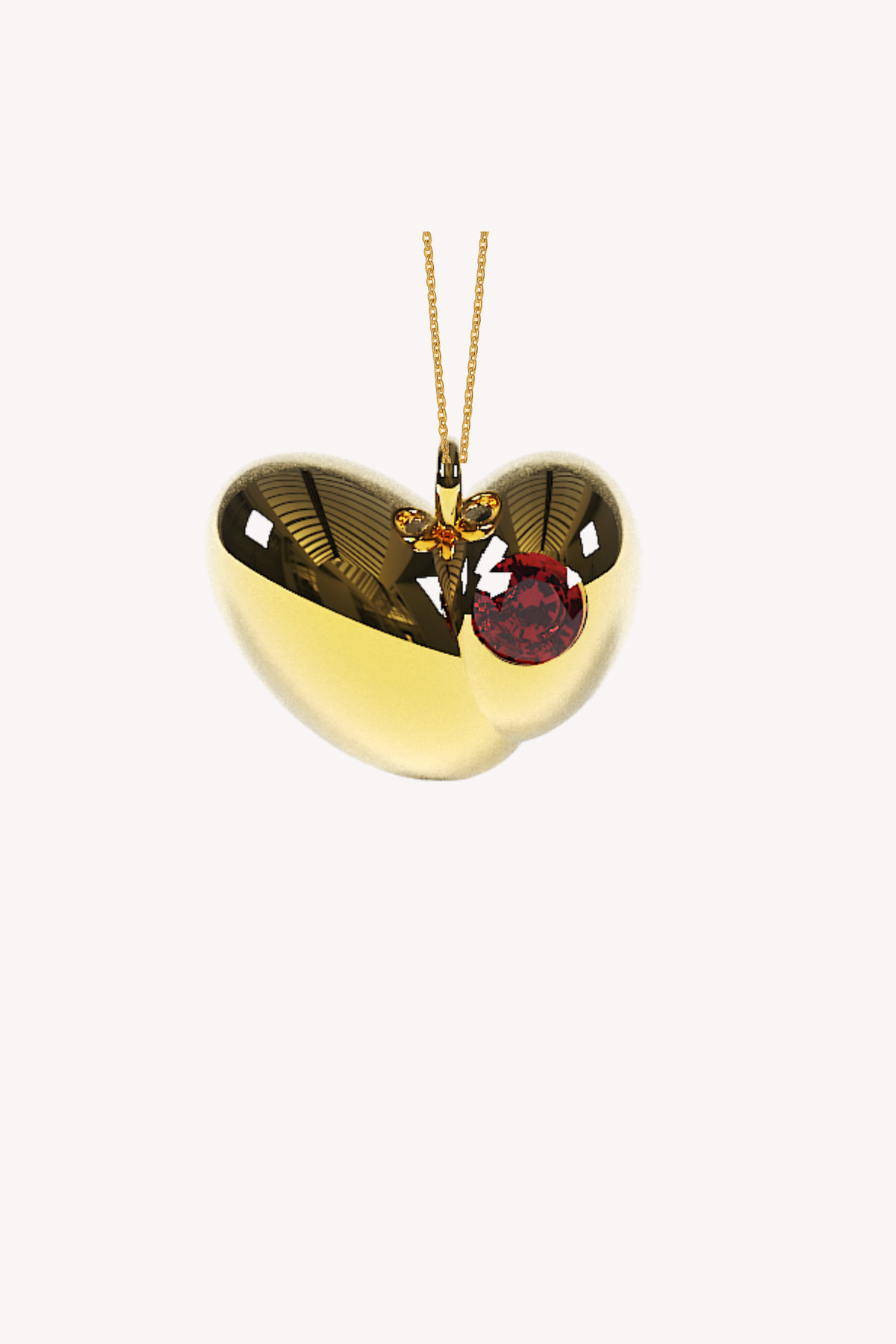Garnet Pulse Necklace