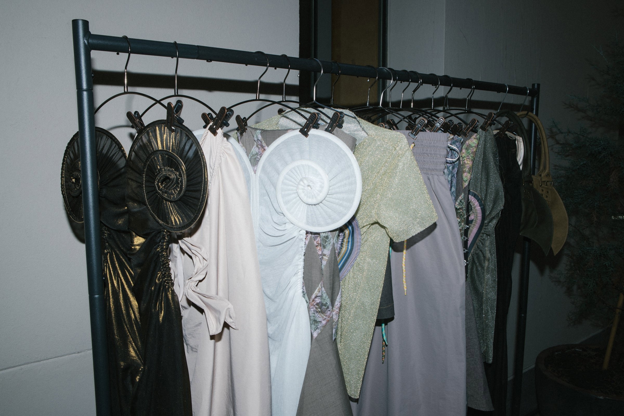 Draped Sea Shell Swirl Maxi Gown White Jersey