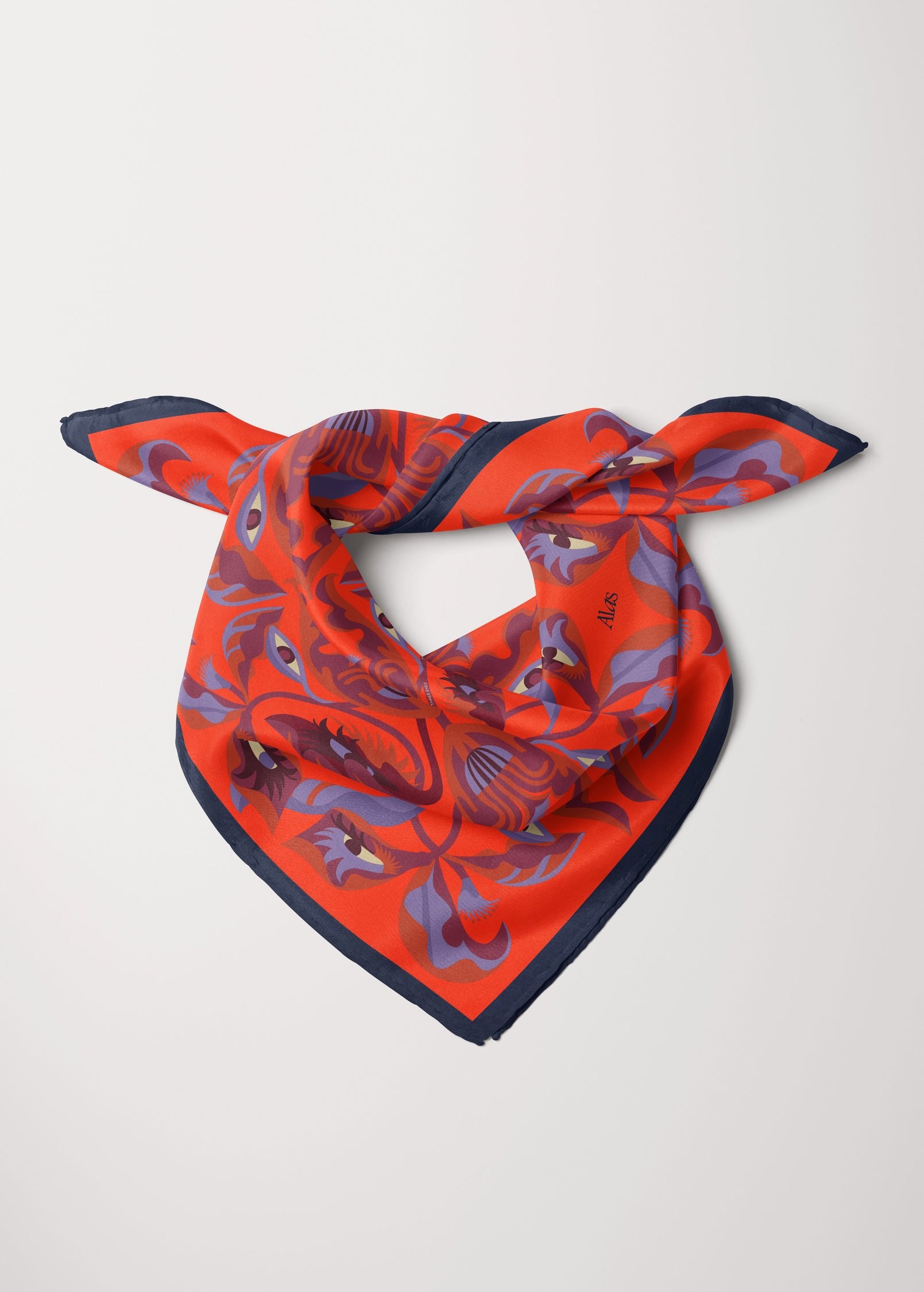 Bandana Silk Scarf 'I Bloom You'