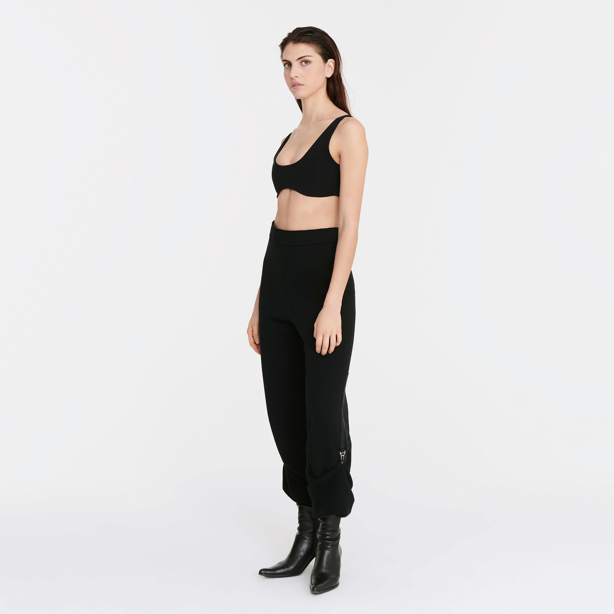 Moiré Sweatpants in Black