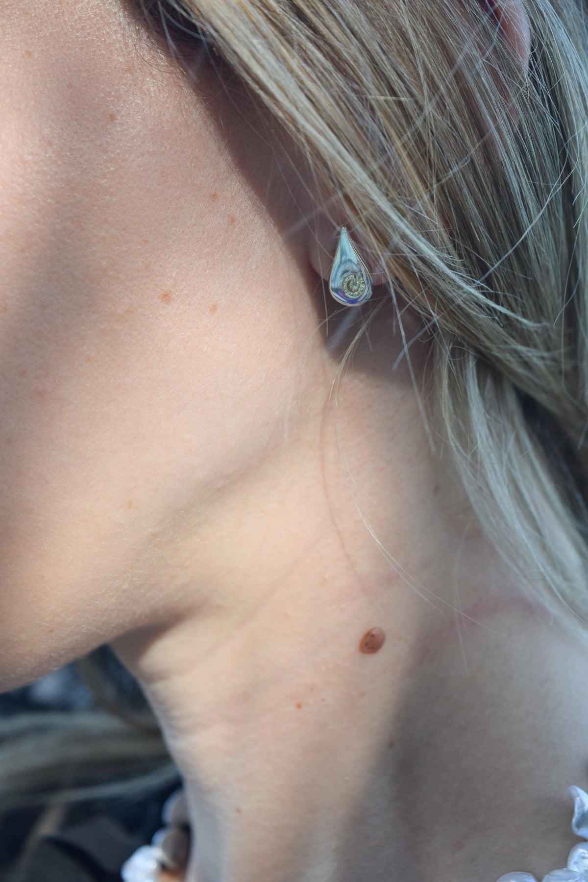 Spike Stone Earring