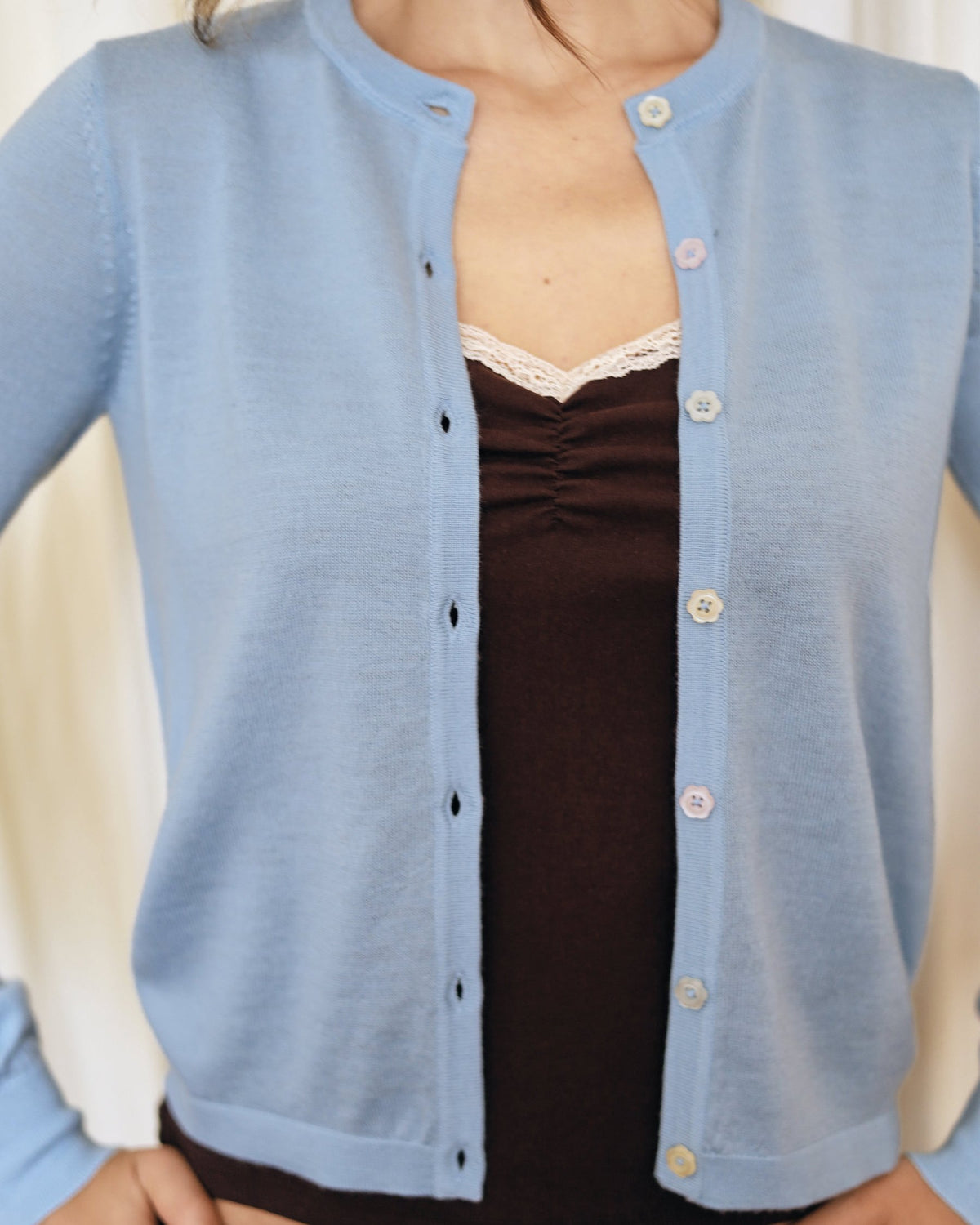 CANDY cardigan - baby blue