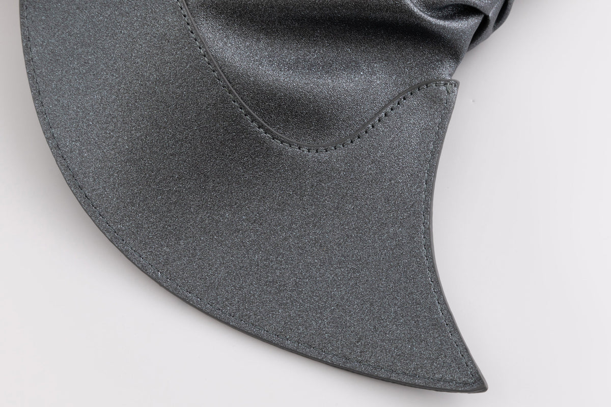 The Croissant Bag Dark Silver