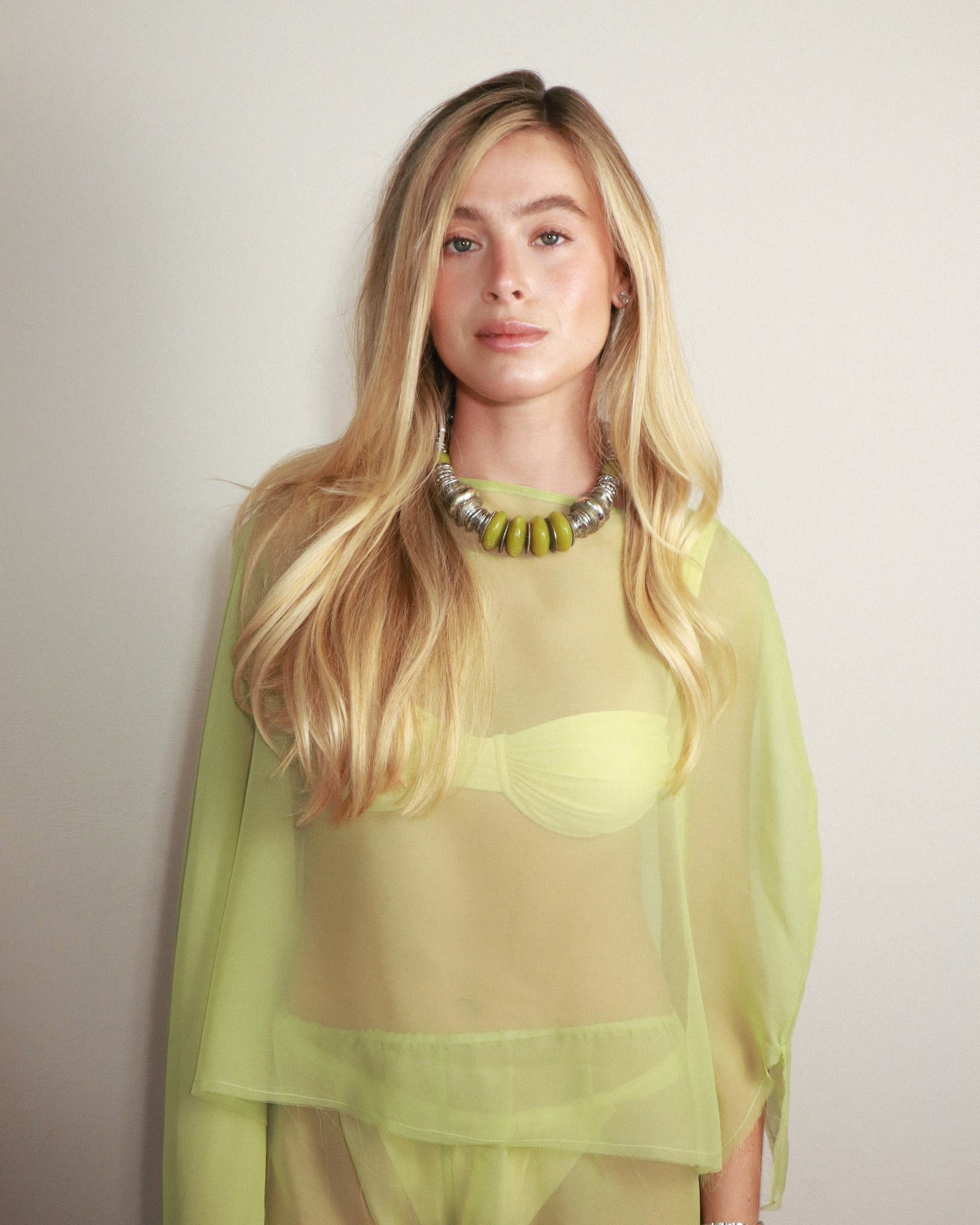 Hadley Poncho in Kiwi
