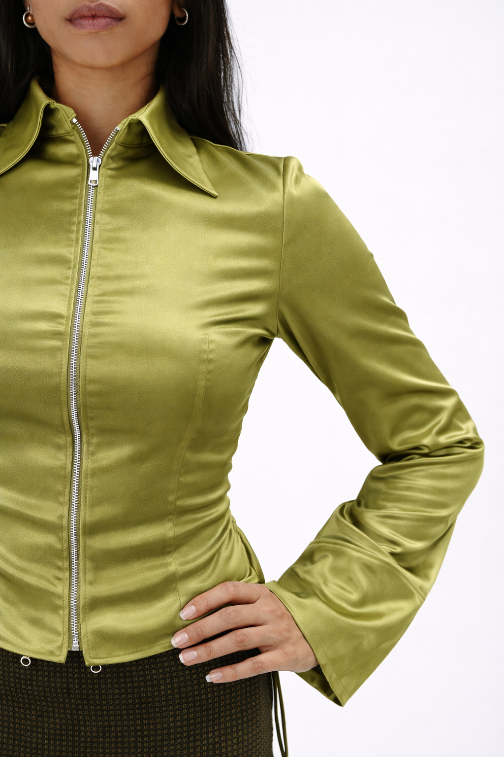 BÆU TOP - SILK GREEN