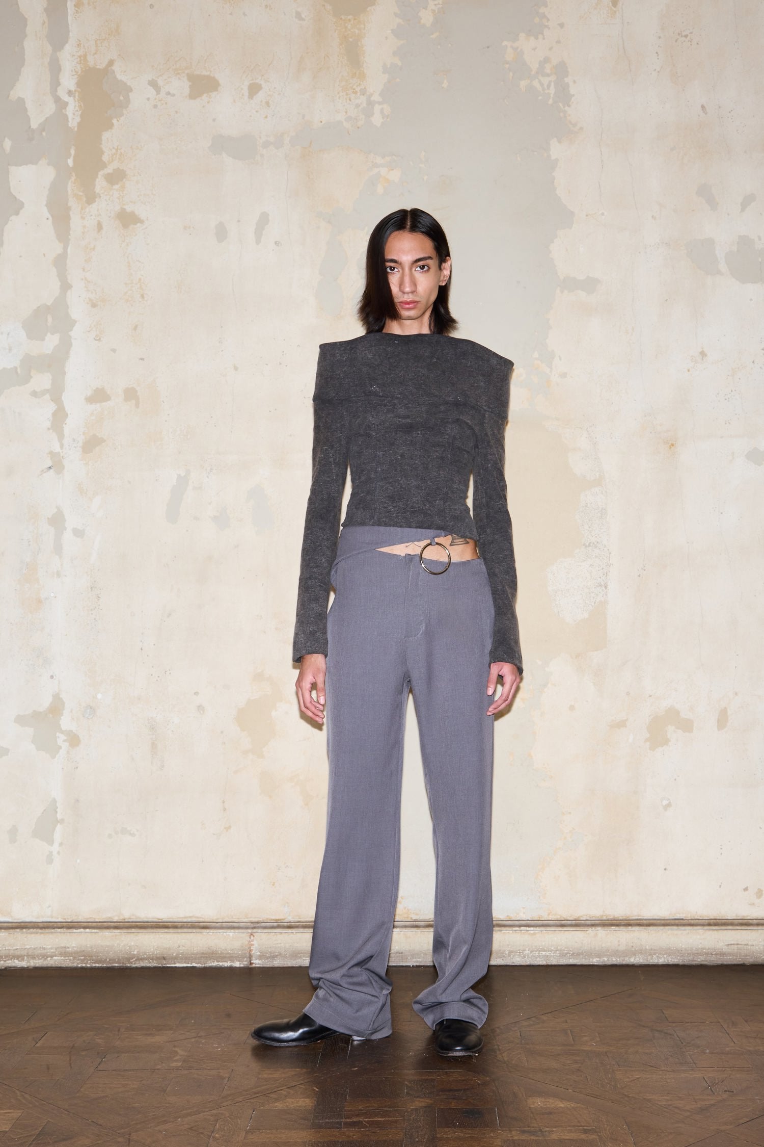 TRIUNVIRATO TOP DENIM BLACK