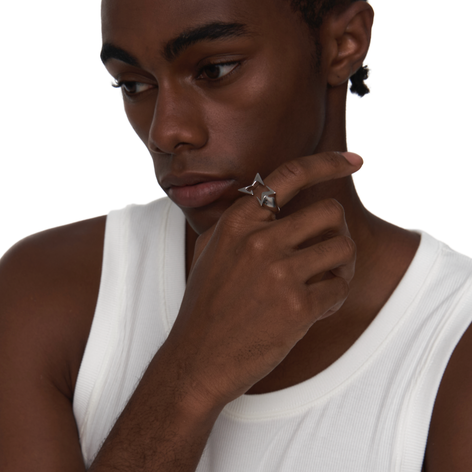 Pioneer|Stackable Jagged Open-Front Ring