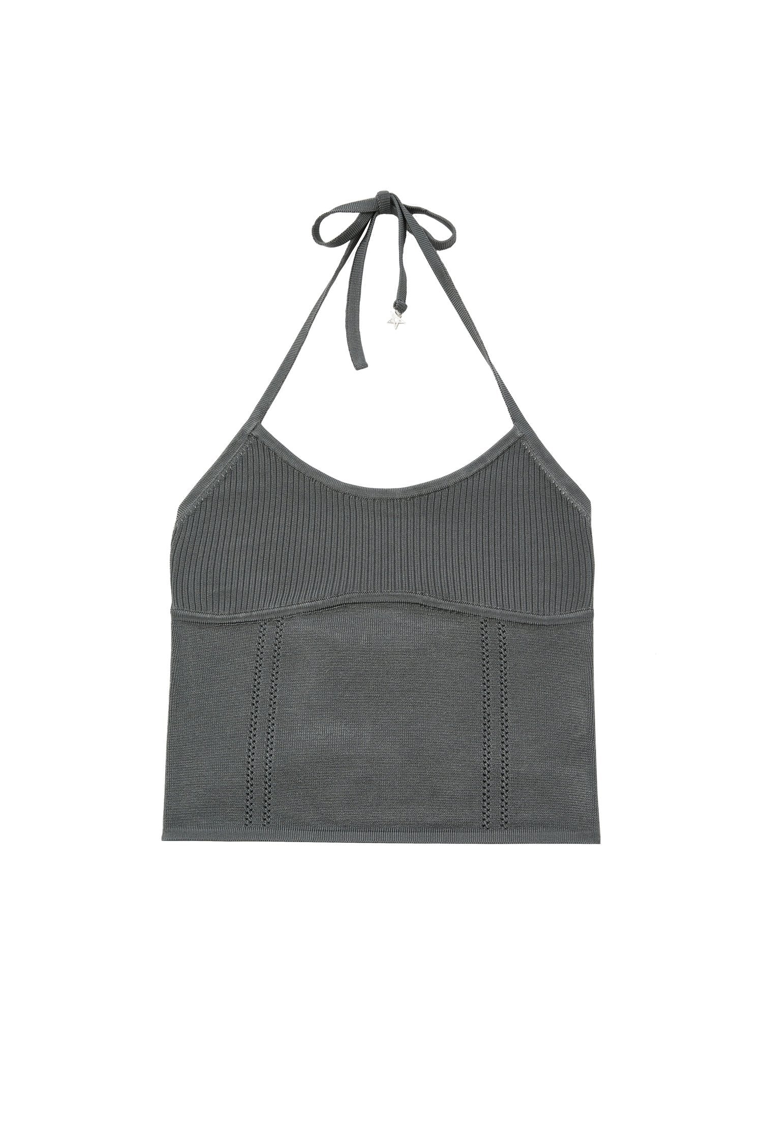 Stars Halter in Gunmetal