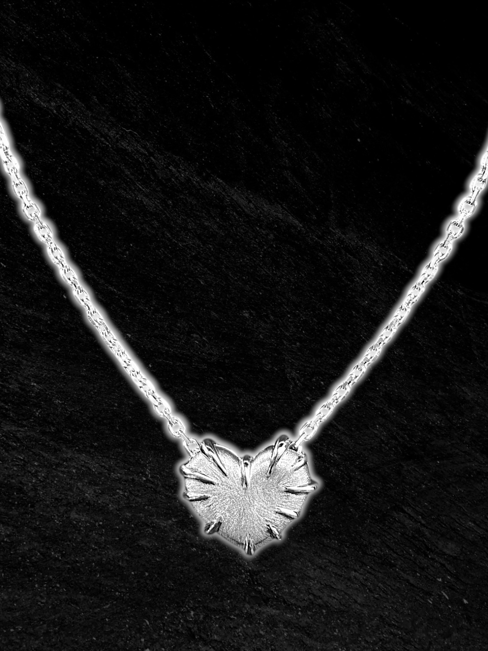 Spiky Heart Necklace