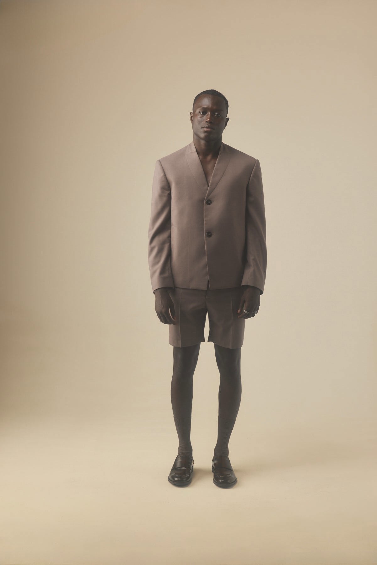 Taupe Experimental Blazer